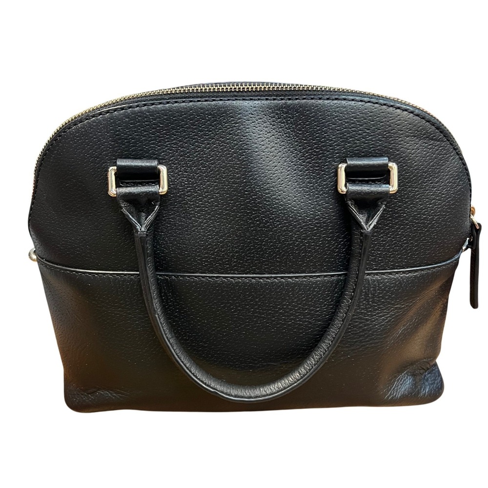 Kate Spade Grove Street Carli WKRU4192 Black Leather Satchel Dome Bag - Picture 6 of 7